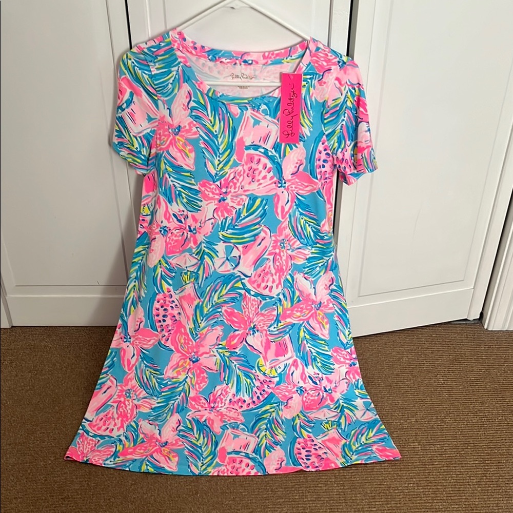 Lilly Pulitzer Pink and Blue Floral Dress